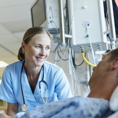 A nurse navigator helps to coordinate the care of a patient that has received a second opinion on their cancer diagnosis
